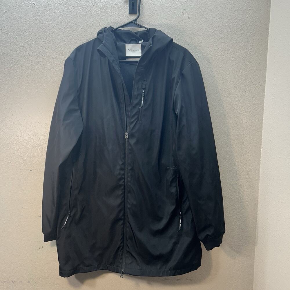 PUMA x STAMPD Jacket Black Full Zip Windbreaker Rain Coat Lightweight Mens‎ M